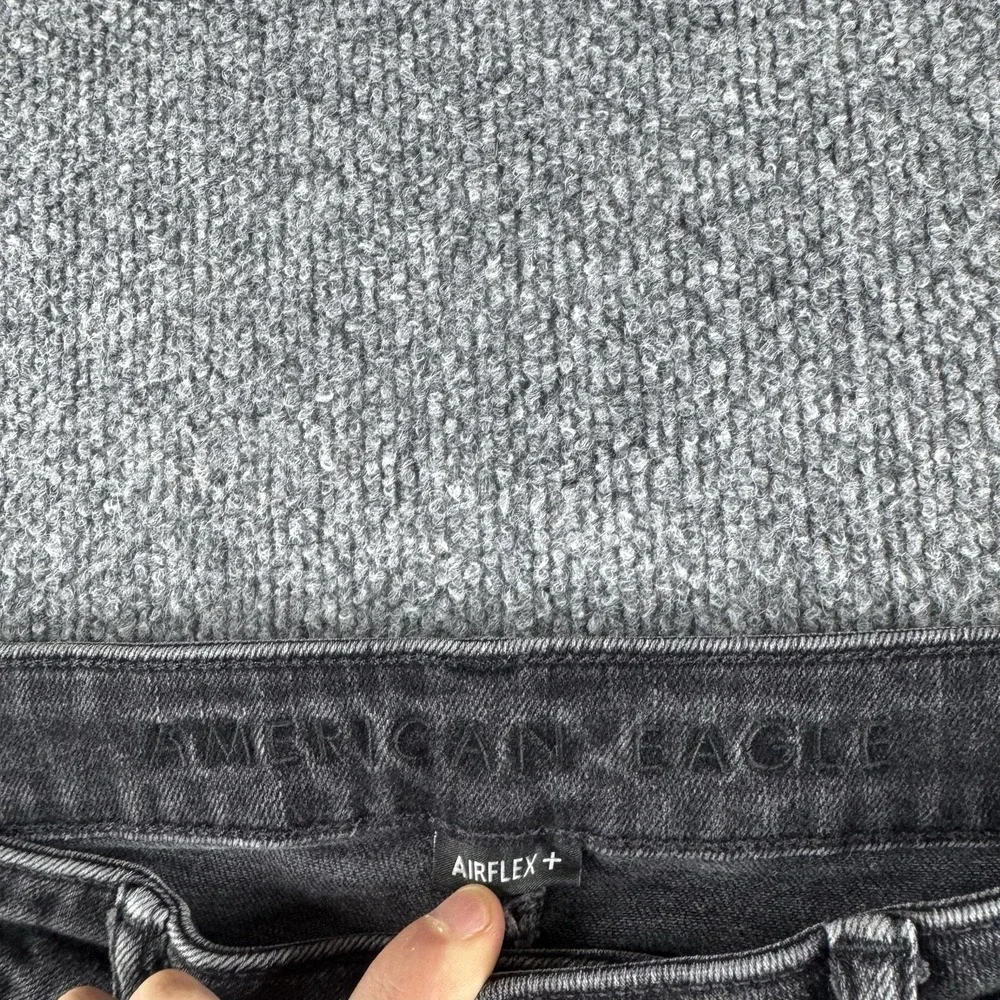 American Eagle Straight Jeans Mens 32x28 Gray Airflex+ Stretch Denim 250-7871